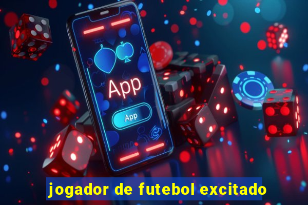 jogador de futebol excitado