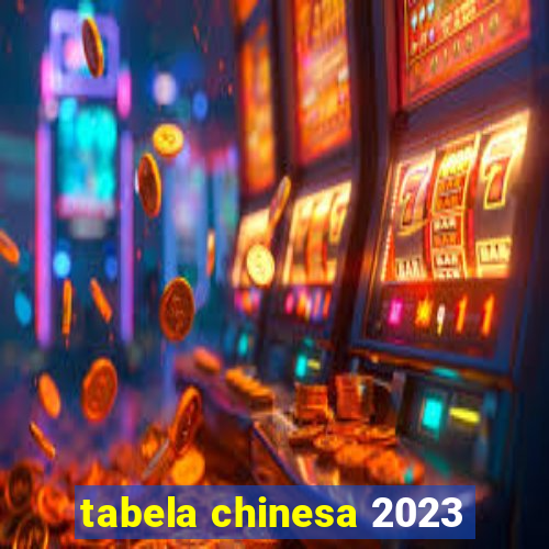 tabela chinesa 2023